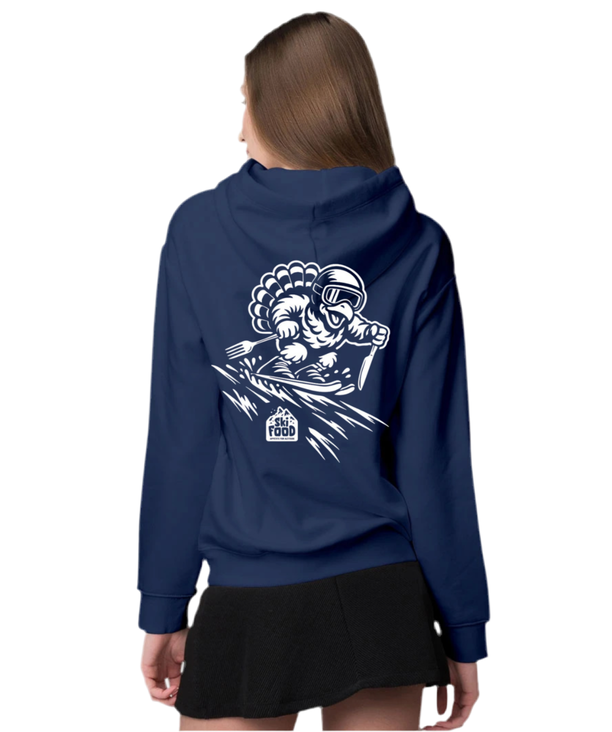 SkiFood Adult Ski & Snowboard Hoodie - Carve like TURNZ the TURKEY