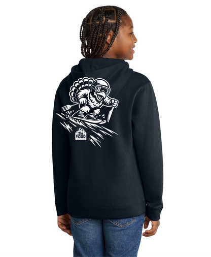 SkiFood Youth Ski & Snowboard Hoodie - Carve like TURNZ the TURKEY