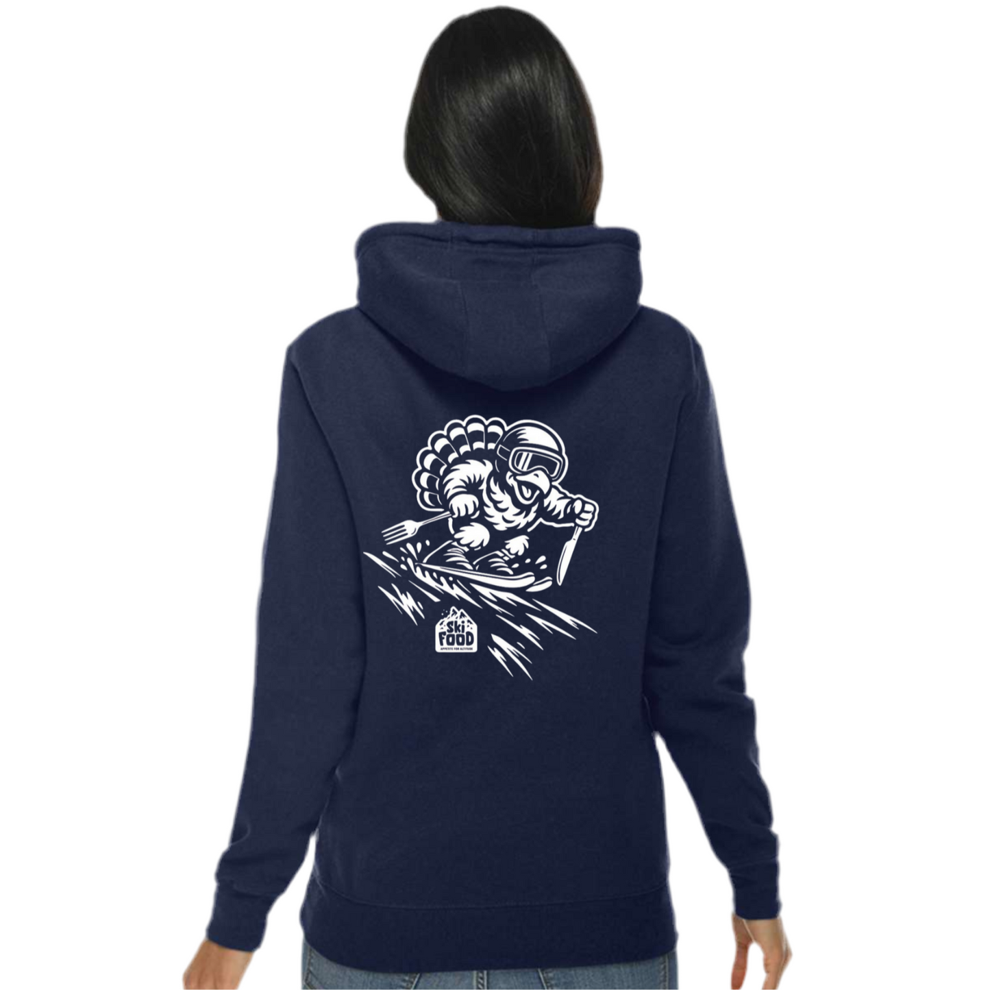 SkiFood Adult Ski & Snowboard Hoodie - Carve like TURNZ the TURKEY