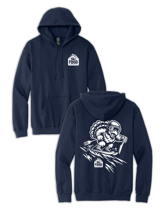SkiFood Adult Ski & Snowboard Hoodie - Carve like TURNZ the TURKEY