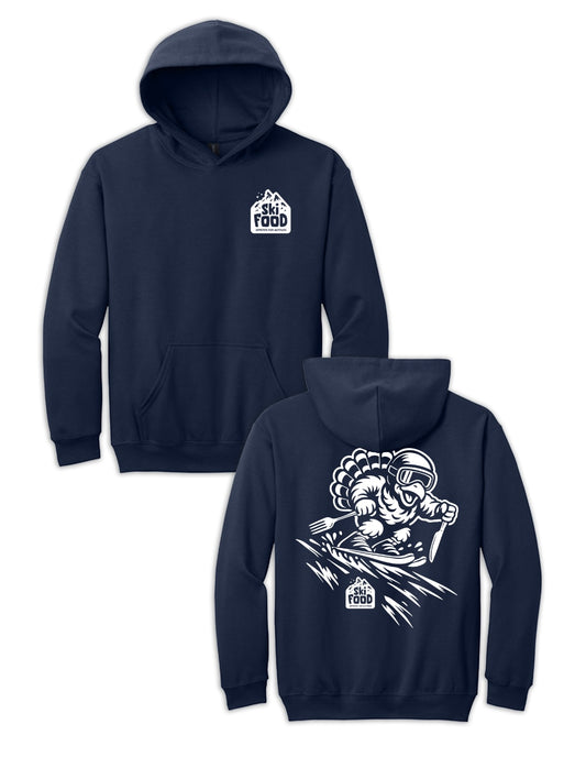 SkiFood Youth Ski & Snowboard Hoodie - Carve like TURNZ the TURKEY