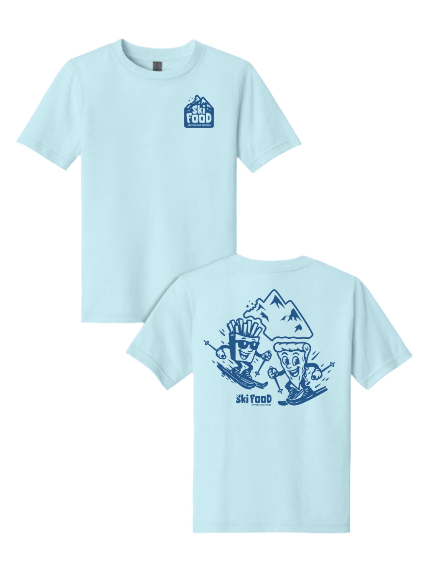 SkiFood Youth Tee – Ultra-Soft Cotton Blend T-Shirt for Chill & Adventure