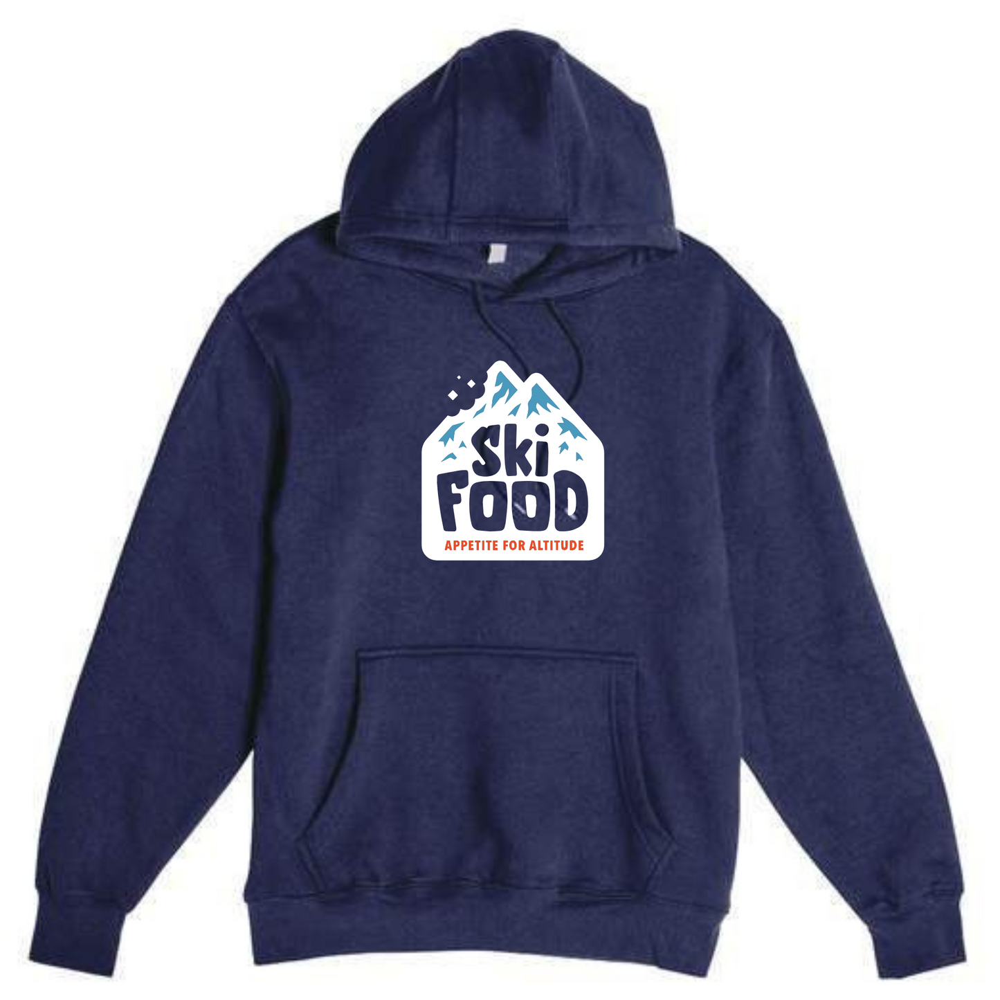 SkiFood Classic Hoodie – Eco Fleece Pullover for Chill Days & Mountain Vibes