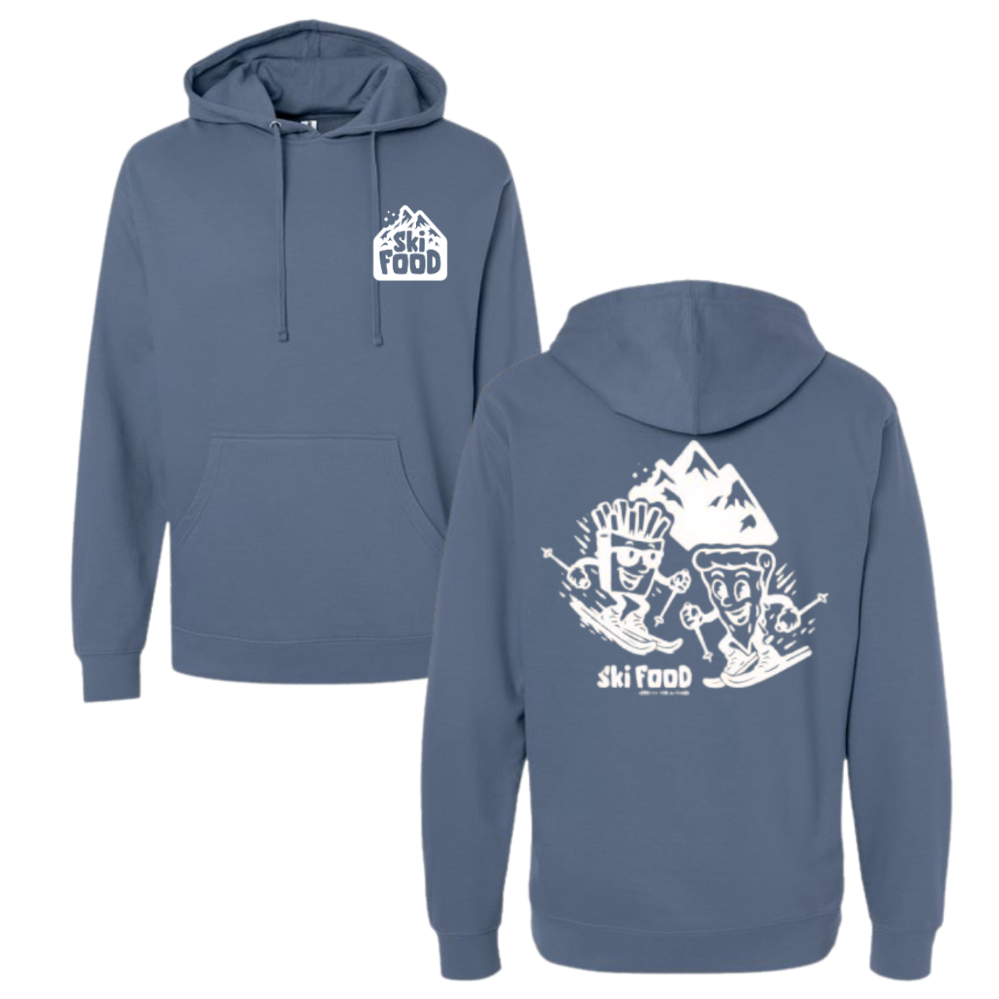 Adult Hoodie | Pizza & French Fry Fun with Cheesy Charley and Fred the Fry